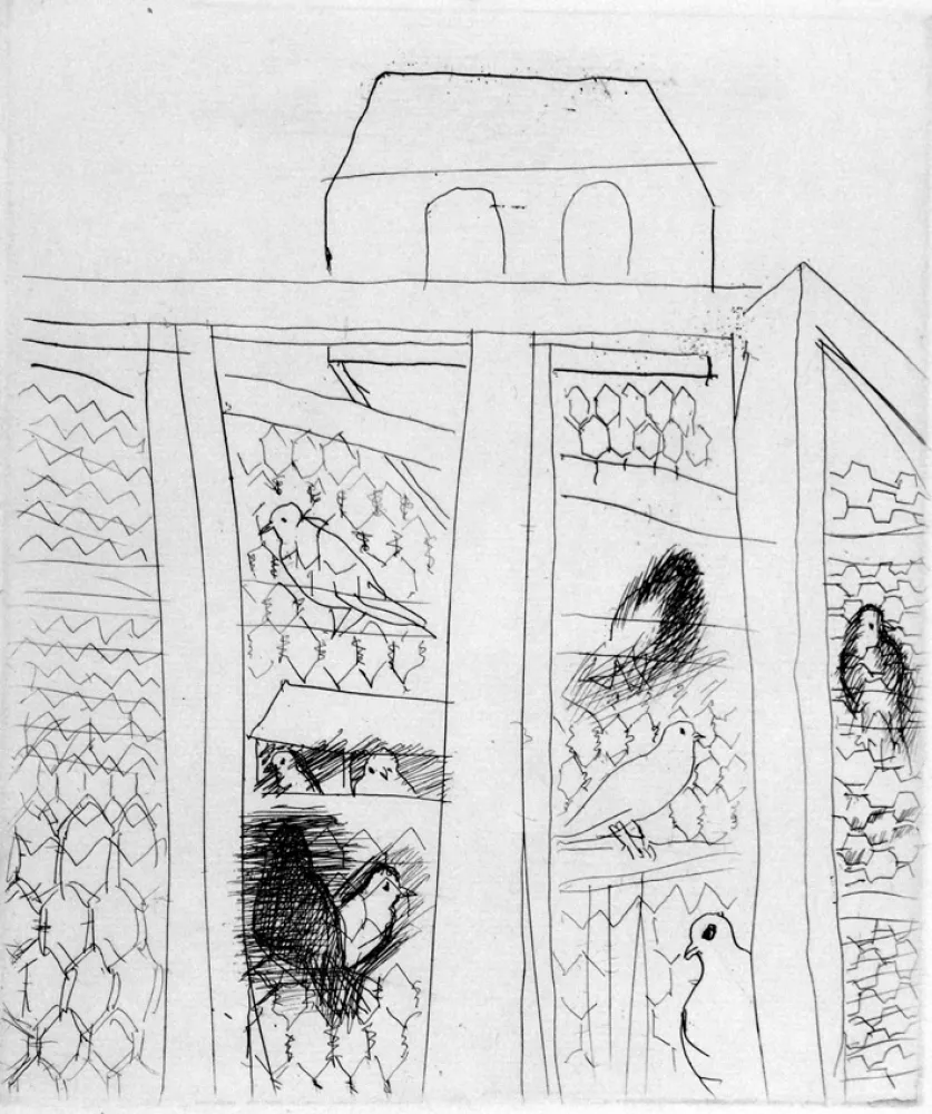 Aguafuerte Dufy - Pigeonners II