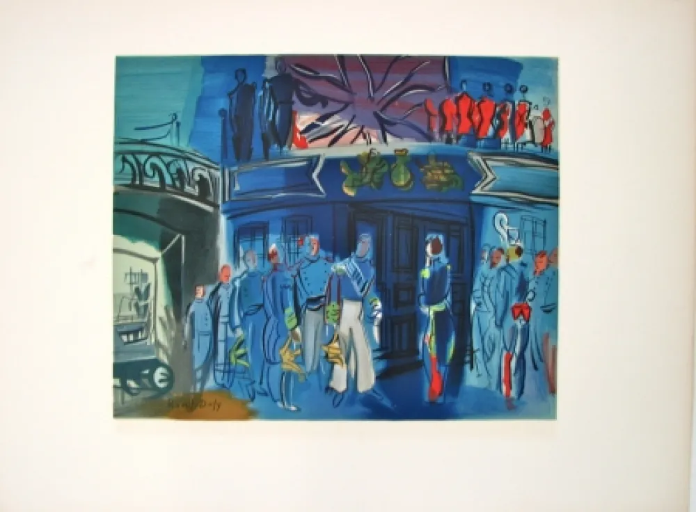 Litografía Dufy - Réception d’un amiral anglais
