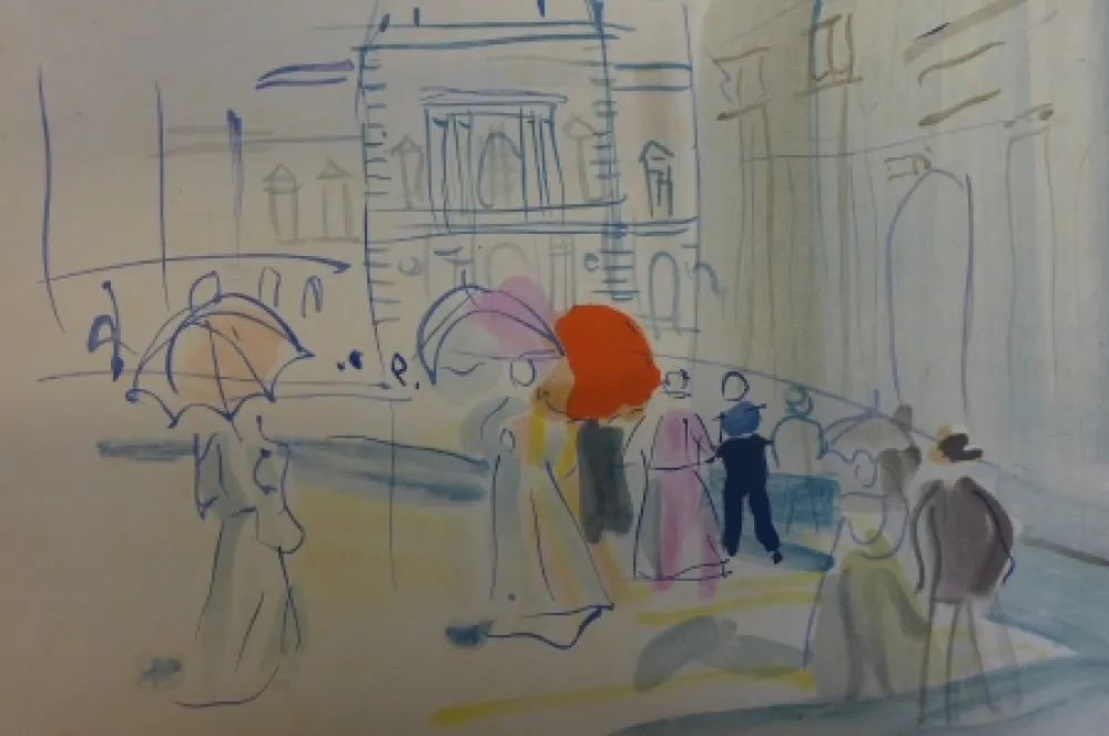 Litografía Dufy - Sans titre