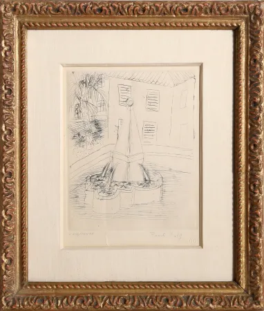 Grabado Dufy - The Fountain of Venice