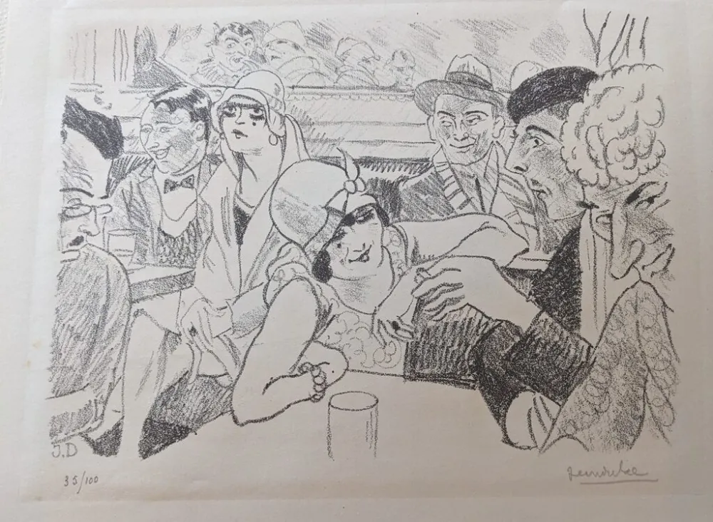 Litografía Dulac - Initiation