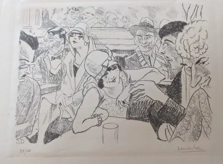 Litografía Dulac - Initiation