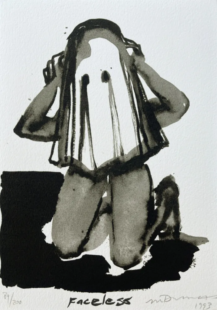 Litografía Dumas - Faceless