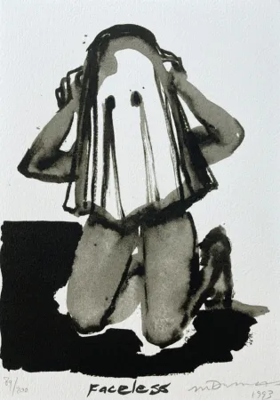 Litografía Dumas - Faceless