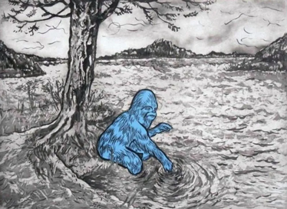 Aguafuerte Y Aguatinta Düne - Spjutmo