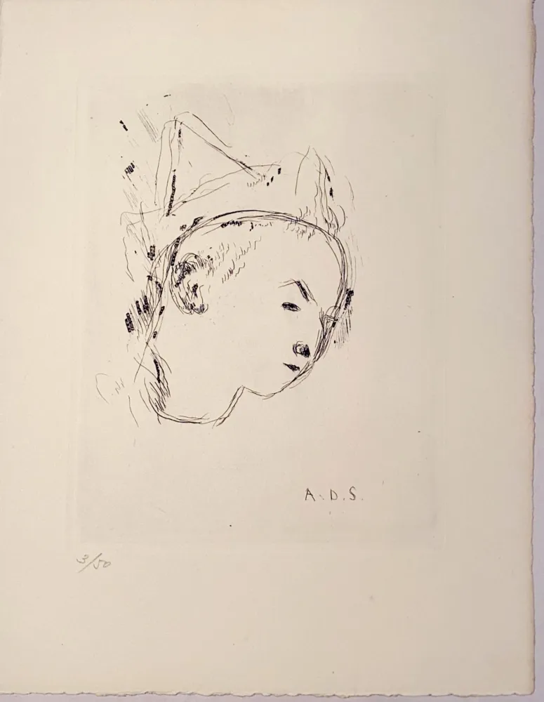 Grabado Dunoyer De Segonzac - Le petit clown