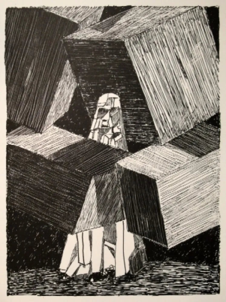 Litografía Dürrenmatt - Selbstgespräch