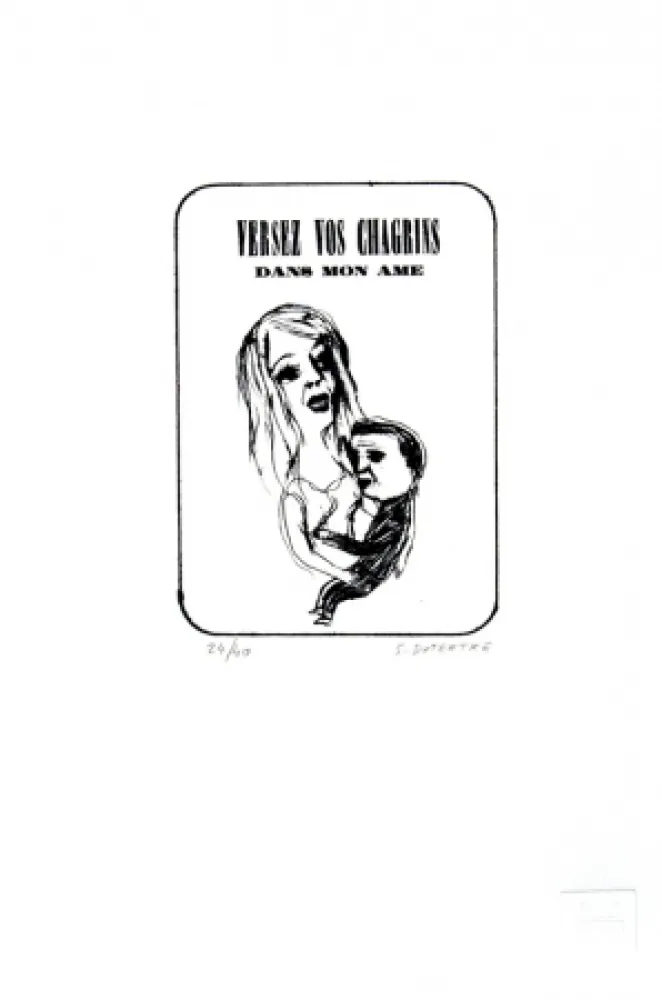 Litografía Dutertre - Versez vos chagrins