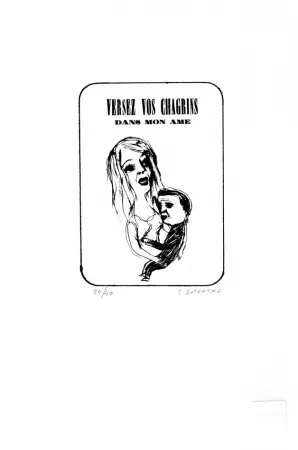 Litografía Dutertre - Versez vos chagrins