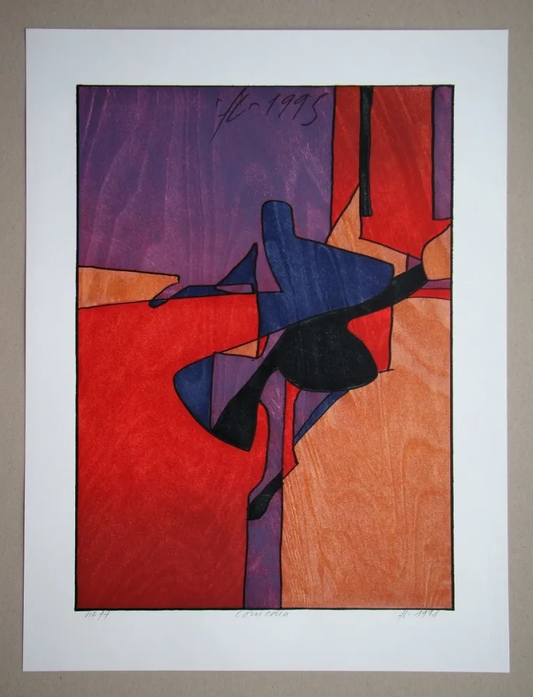 Grabado En Madera Eggenschwiler - Comedia