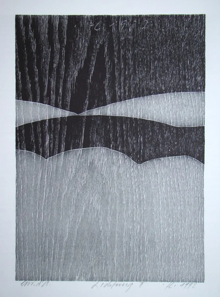 Grabado En Madera Eggenschwiler - Lichtung II.