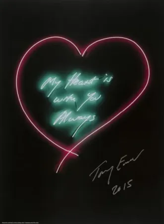 Litografía Emin - Framed My Heart Is With You Always