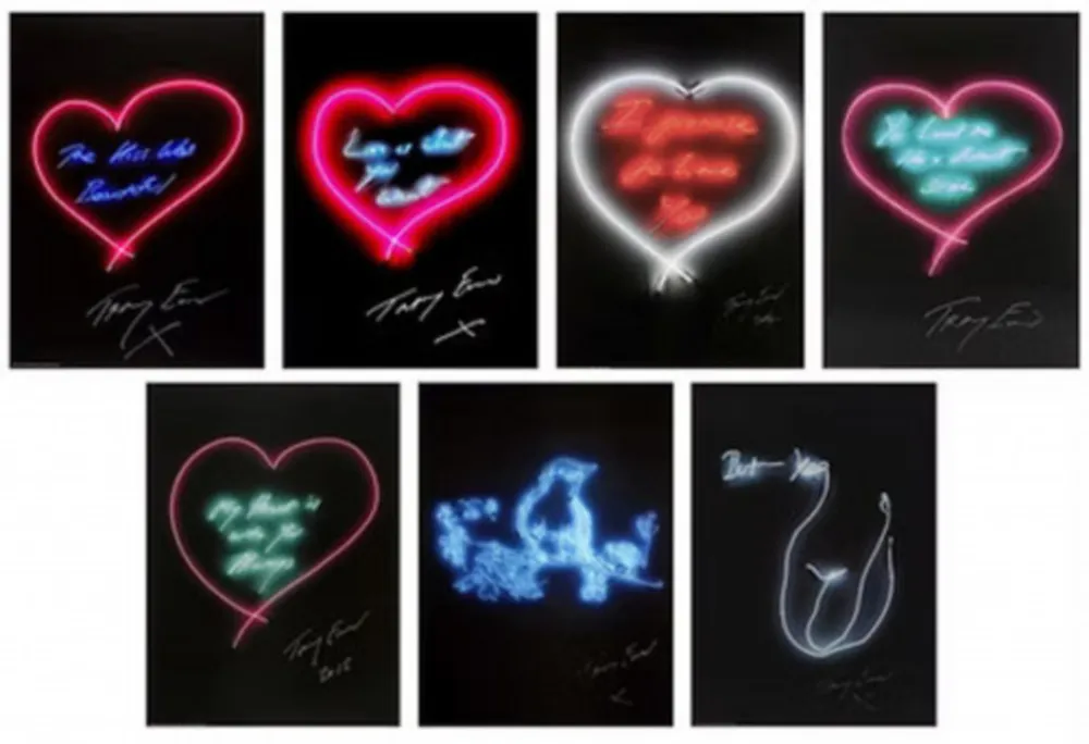 Litografía Emin - Full Set of Hand-Signed Love Neon Posters