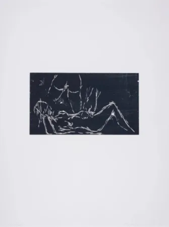 Grabado En Madera Emin - Laying Back