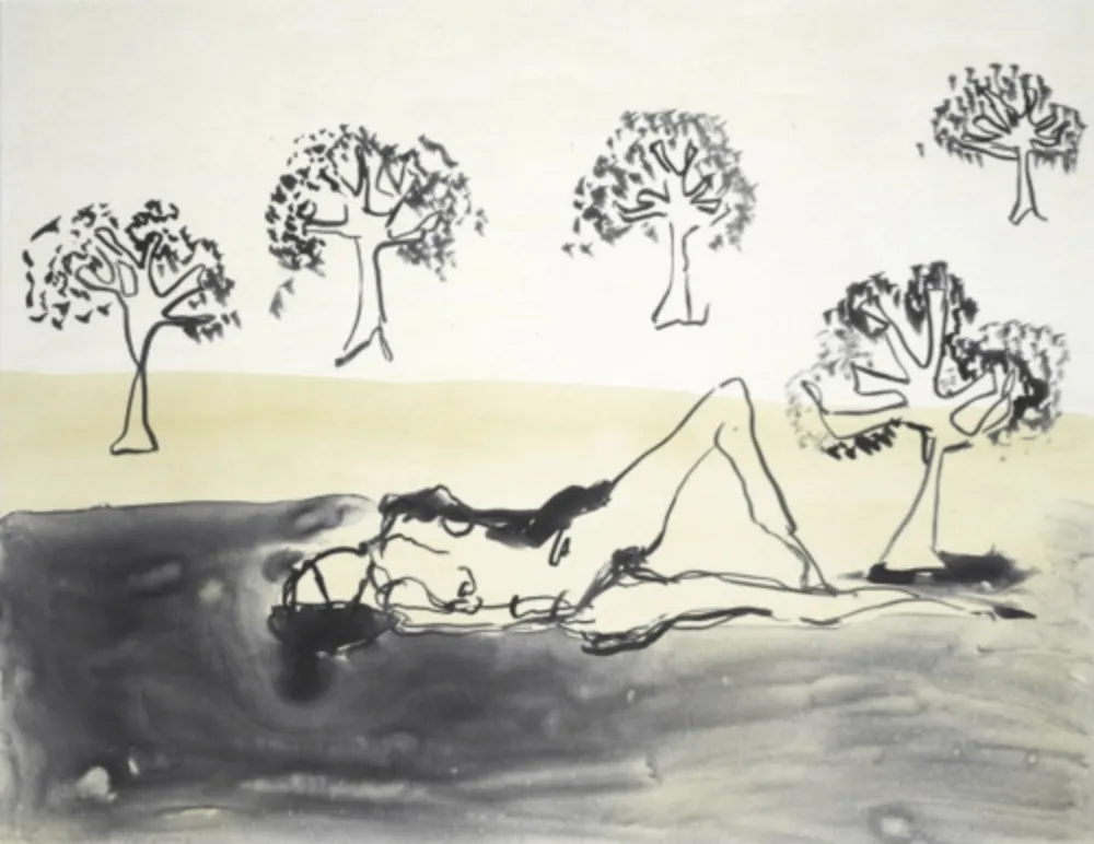 Litografía Emin - Laying with the Olive Trees