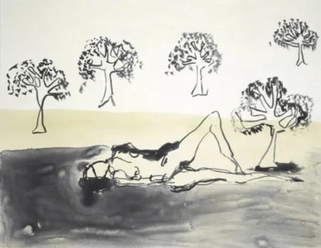 Litografía Emin - Laying with the Olive Trees