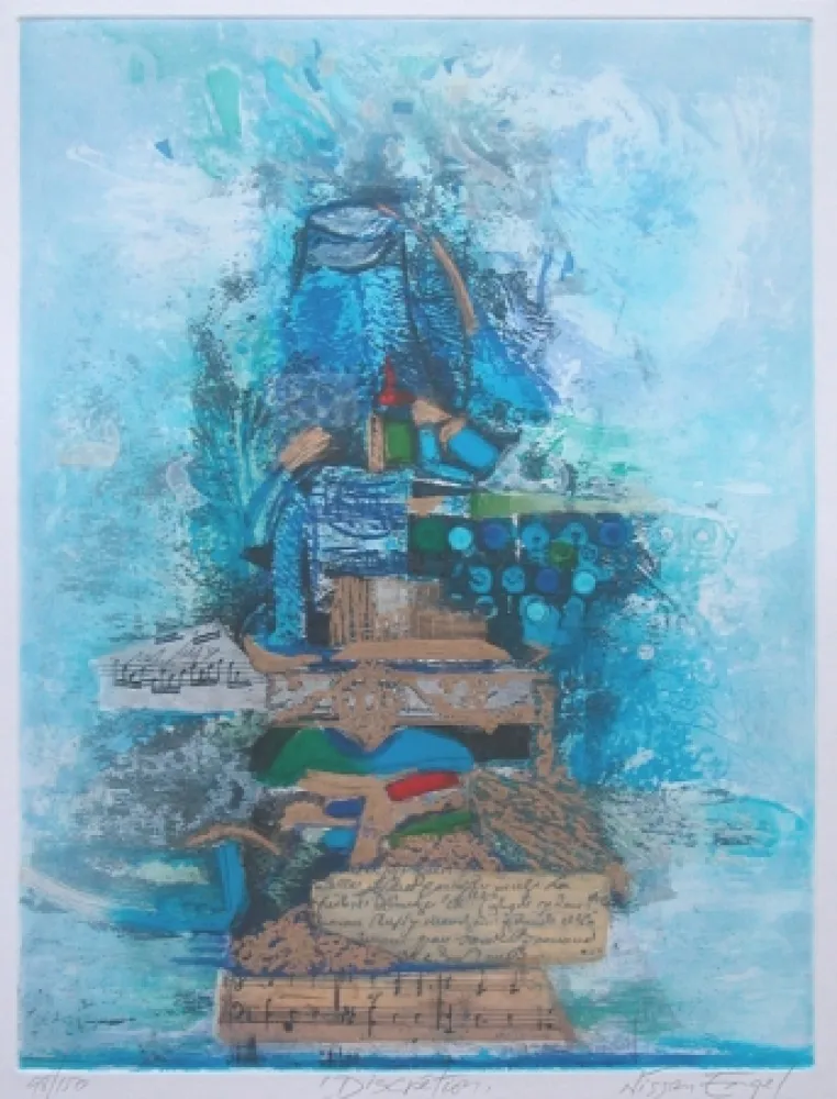 Grabado Engel - DISCRETION -Technique mixte originale signée