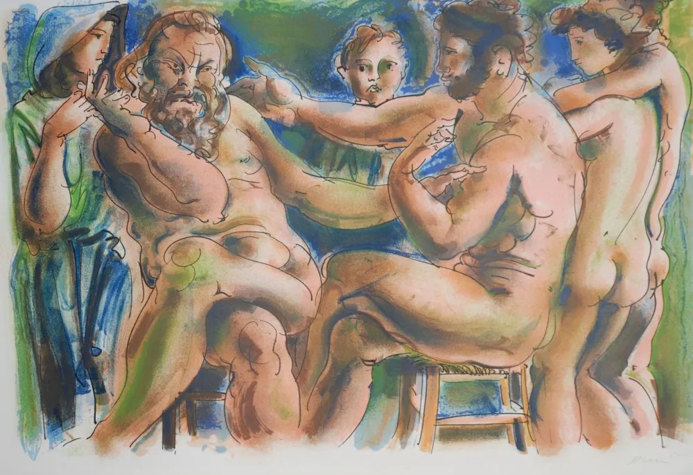 Litografía Erni - Réflexions simples sur le corps