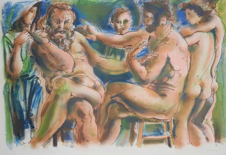 Litografía Erni - Réflexions simples sur le corps