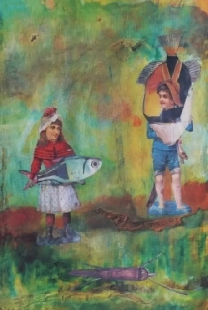 Litografía Ernst - A Sunday walk in the park