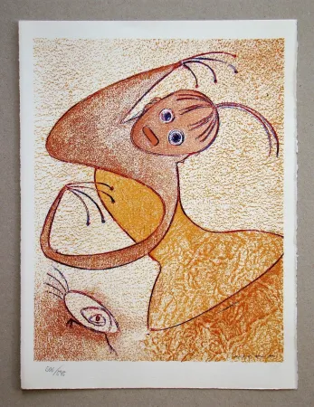 Litografía Ernst - Hommage à San Lazzaro