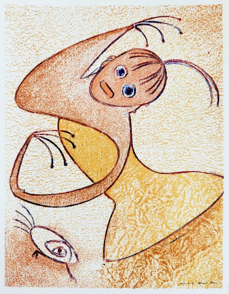 Litografía Ernst - Hommage à San Lazzaro