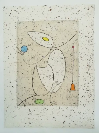 Aguafuerte Ernst - La cloche rouge