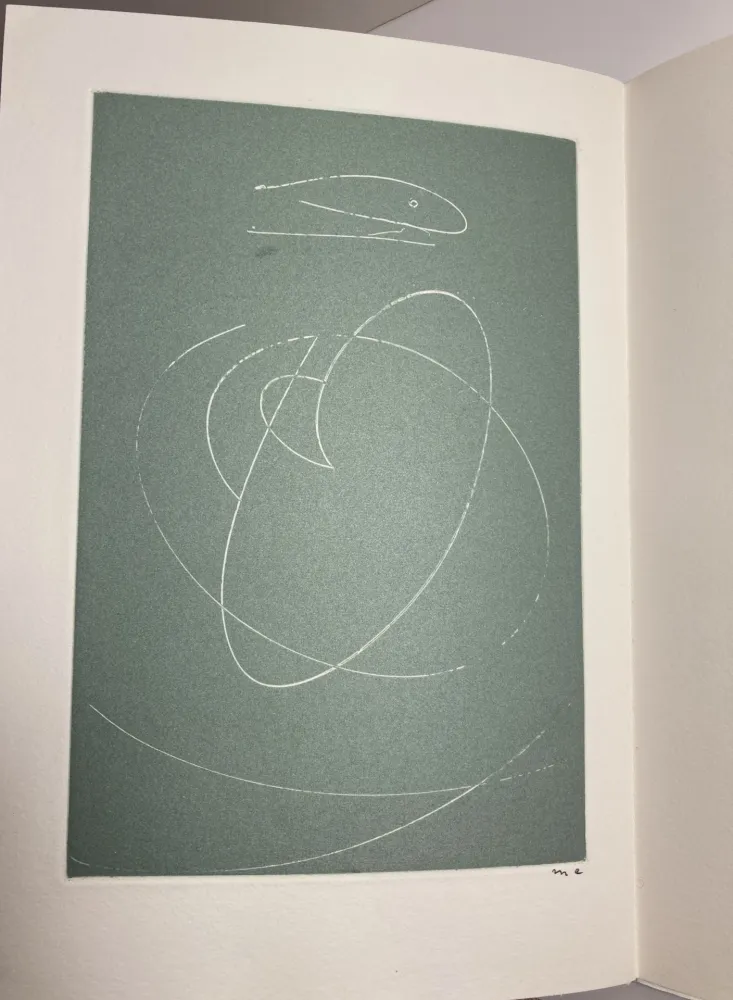 Aguafuerte Ernst -  Le Musée de l'Homme, suivi de la Pêche au soleil Levant. 