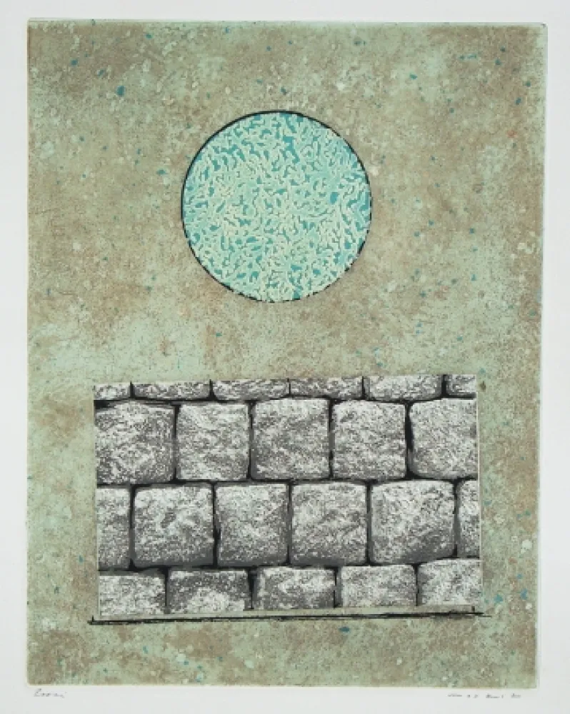 Aguafuerte Y Aguatinta Ernst - Le plus beau mur de mon royaume