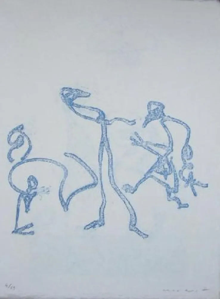 Litografía Ernst - Lewis Caroll's Wunderhorn 