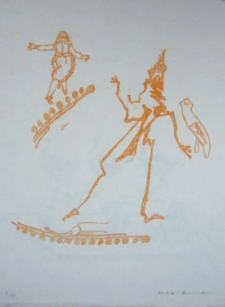 Litografía Ernst - Lewis Carroll's Wunderhorn 15