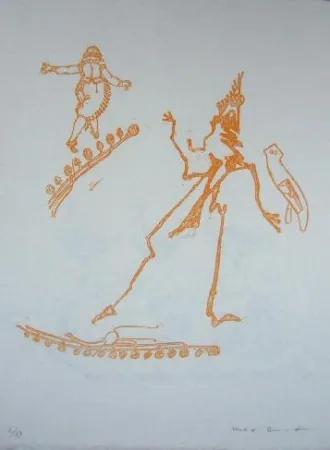 Litografía Ernst - Lewis Carroll's Wunderhorn 15