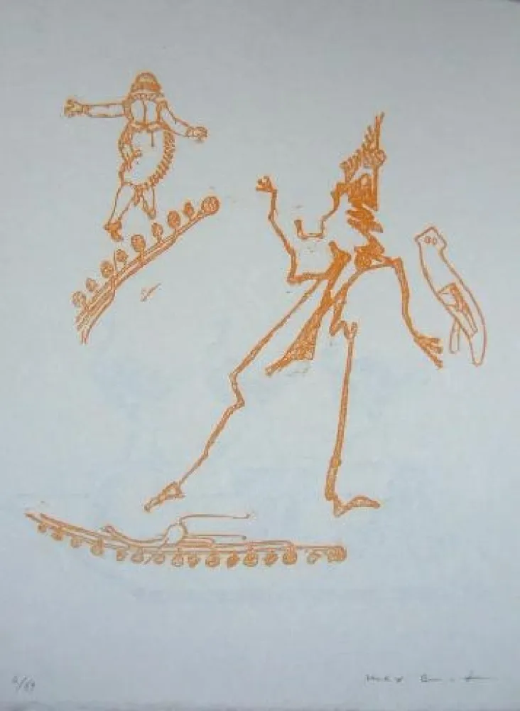 Litografía Ernst - Lewis Carroll's Wunderland 15