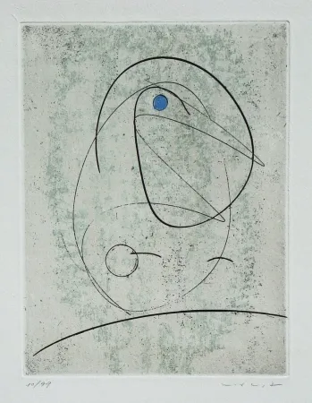 Aguafuerte Ernst - L'Oiseau bleu