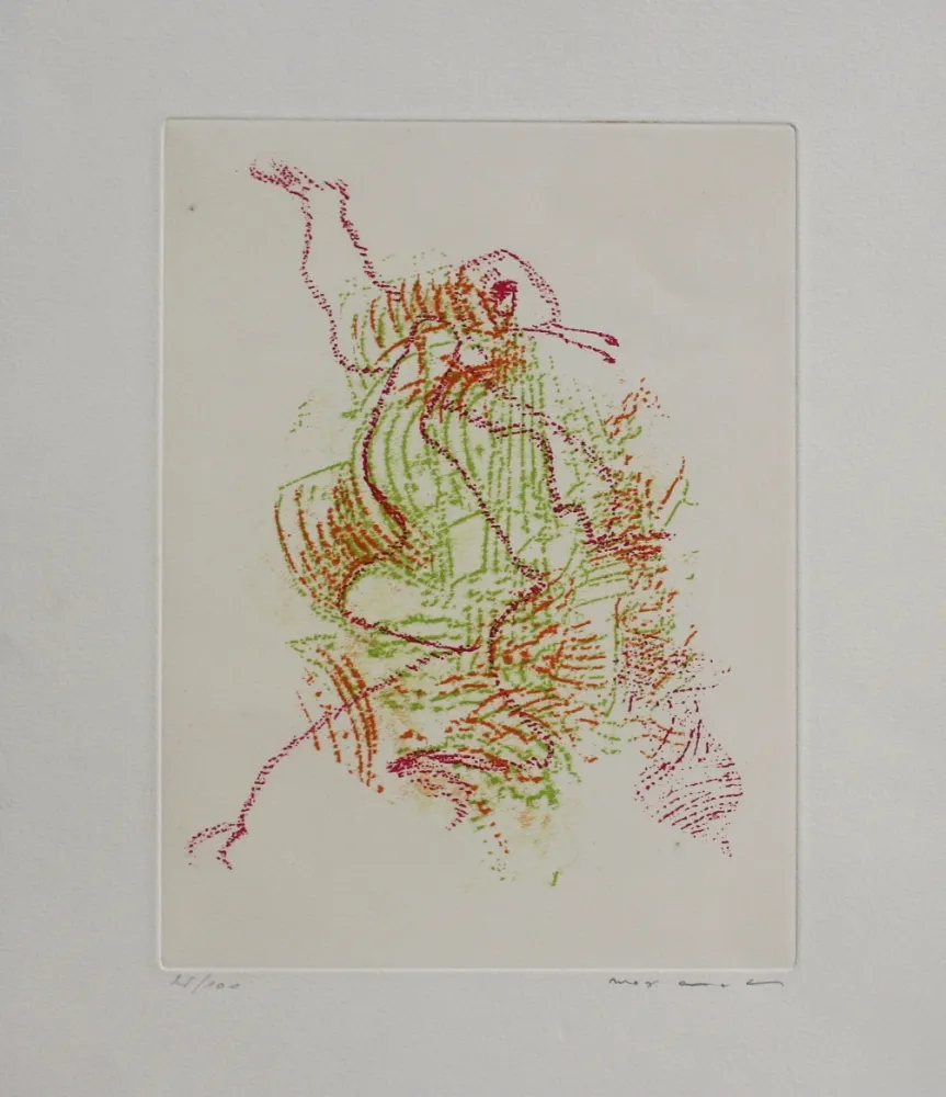 Aguafuerte Y Aguatinta Ernst - Par dessus les moulins