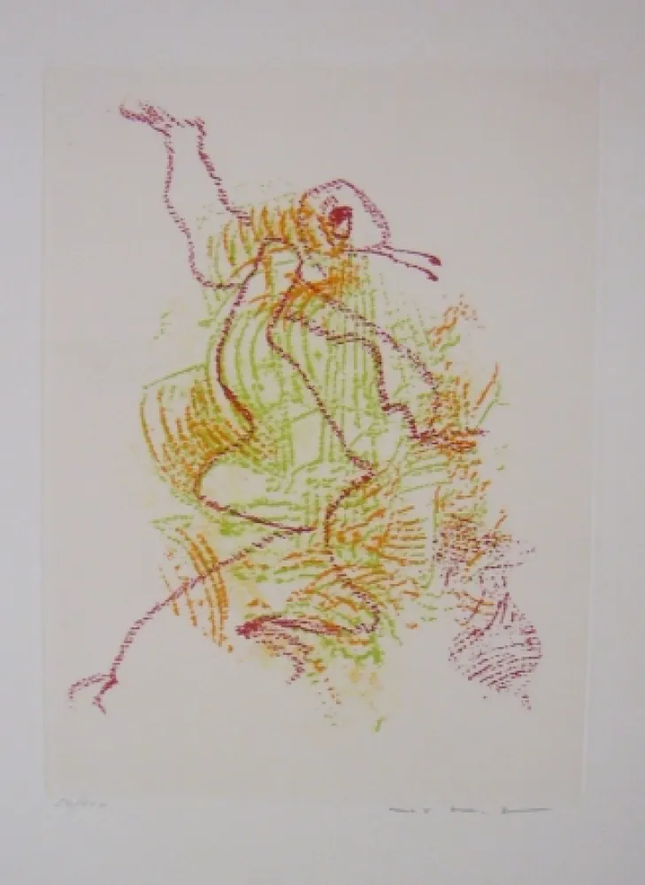 Aguafuerte Y Aguatinta Ernst - Par dessus les moulins