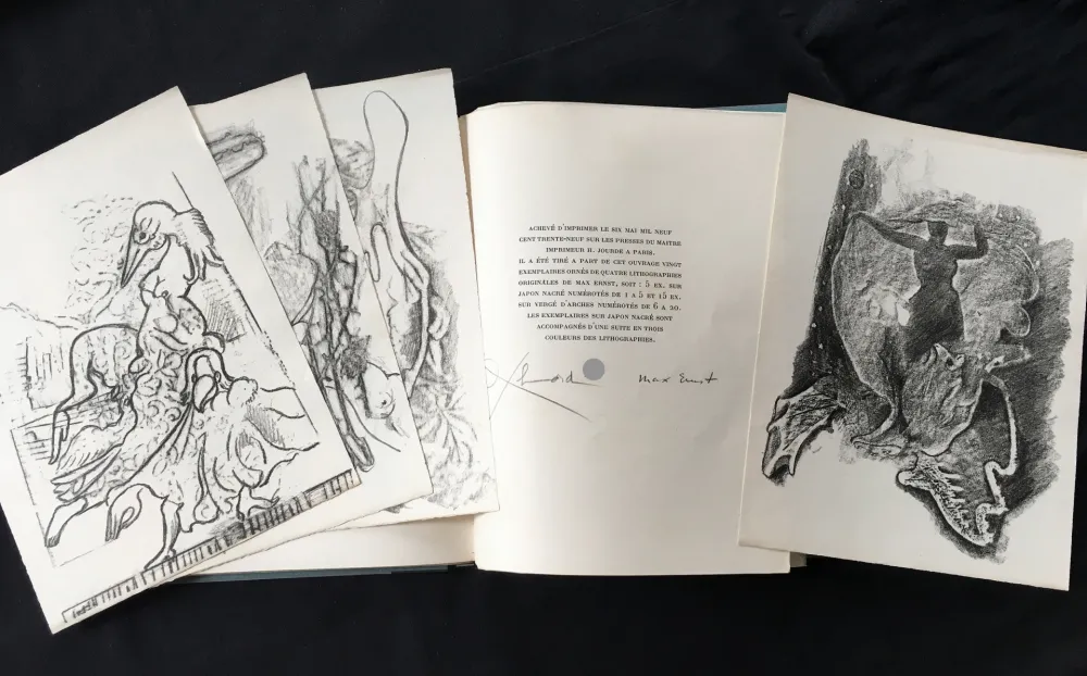 Libro Ilustrado Ernst - Paul Éluard : CHANSON COMPLÈTE. Avec 4 Lithographies de Max Ernst (1939)