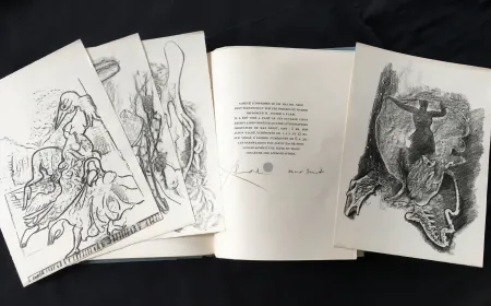 Libro Ilustrado Ernst - Paul Éluard : CHANSON COMPLÈTE. Avec 4 Lithographies de Max Ernst (1939)