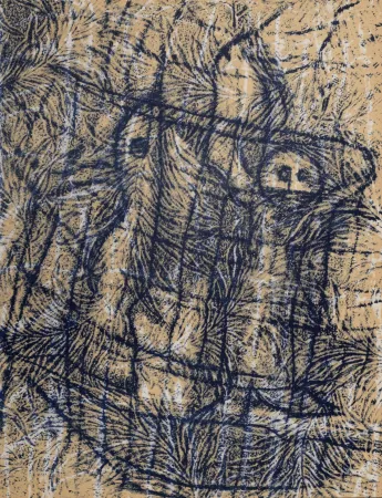 Litografía Ernst - Un Chant d'amour, 1958