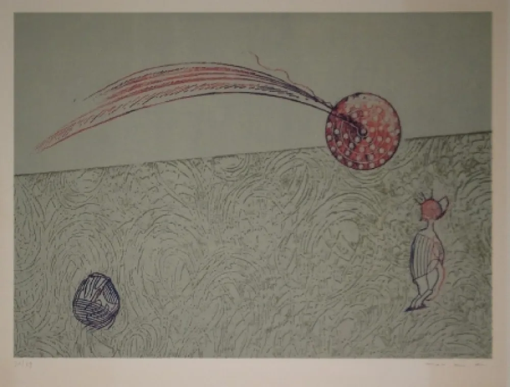 Litografía Ernst - Untitled