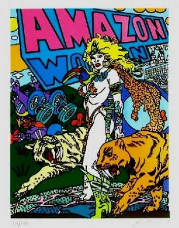 Litografía Erro - Amazone