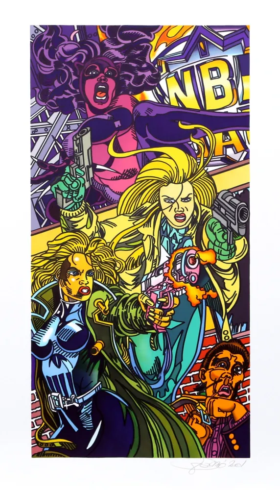 Litografía Erro - Catman