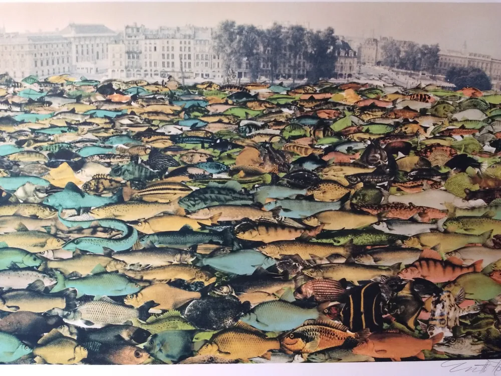 Litografía Erro - Fishscape