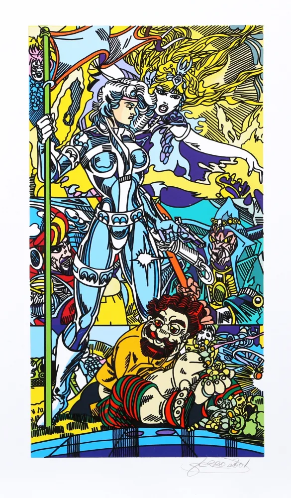 Litografía Erro - Forgotten Future