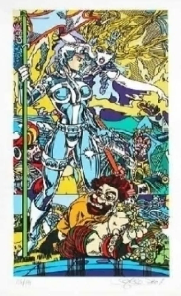 Litografía Erro - Forgotten future