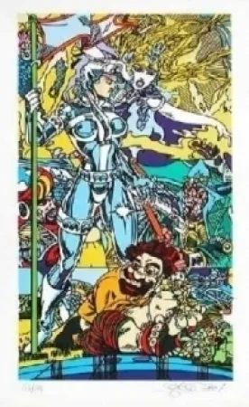 Litografía Erro - Forgotten future