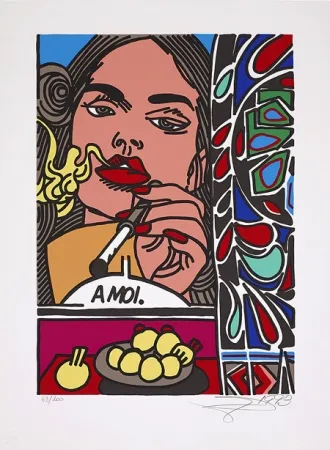 Serigrafía Erro - La femme fatale (à moi)