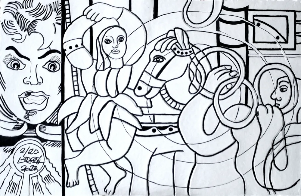 Múltiple Erro - LE CIRQUE (noir et blanc)