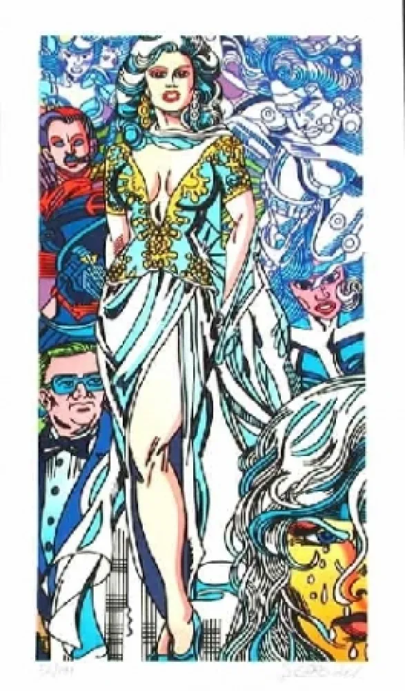 Litografía Erro - Le mariage