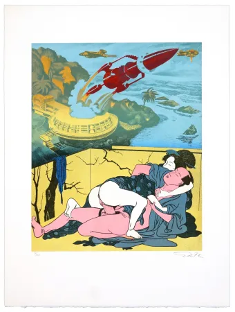 Litografía Erro - Made in Japan